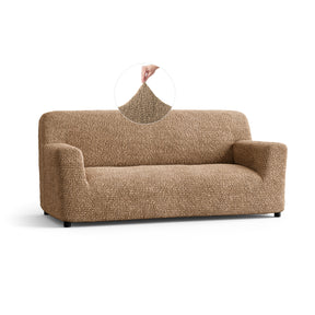 Microfibra - Funda Sofa 3 cuerpos Latte