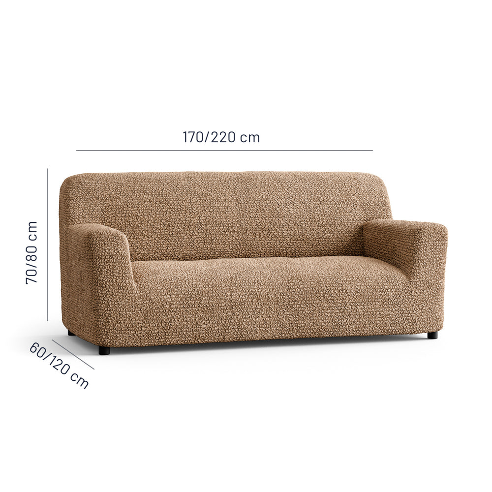 Microfibra - Funda Sofa 3 cuerpos Latte