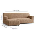 Microfibra - Funda Sofa L Izquierdo Camel