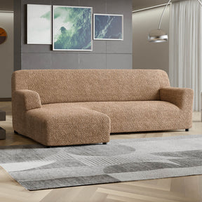 Microfibra - Funda Sofa L Izquierdo Camel