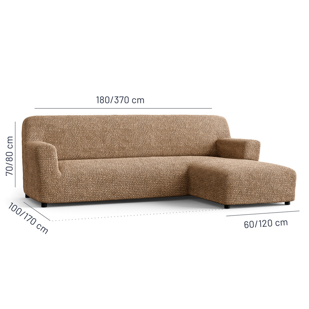 Microfibra - Funda Sofa L Derecho Camel