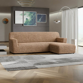 Microfibra - Funda Sofa L Derecho Camel