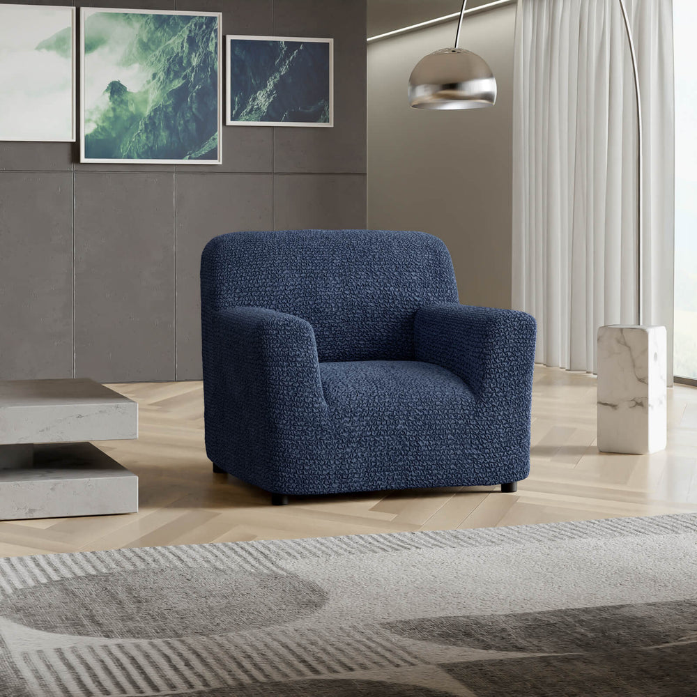 Microfibra - Funda Sillon Blue Navy