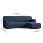 Microfibra - Funda Sofa L Derecho Blue Navy