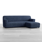 Microfibra - Funda Sofa L Derecho Blue Navy