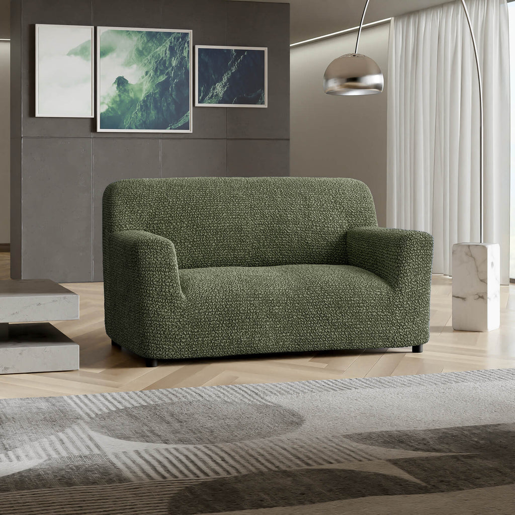 Microfibra - Funda Sofa 2 cuerpos Green Sage