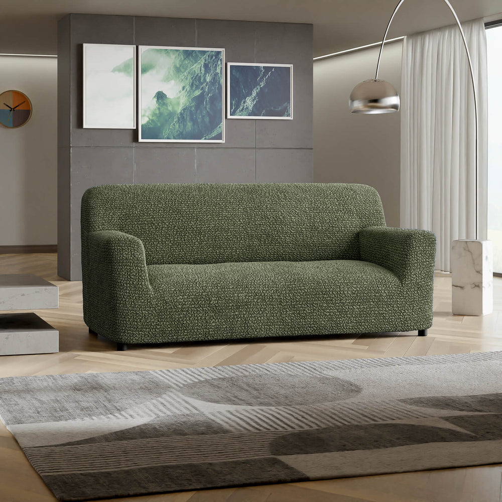 Microfibra - Funda Sofa 3 cuerpos Green Sage