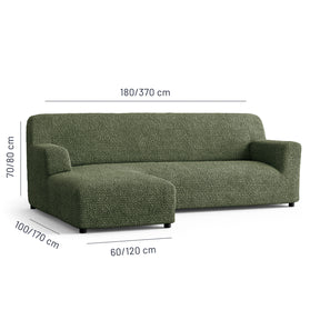 Microfibra - Funda Sofa L Izquierdo Green Sage