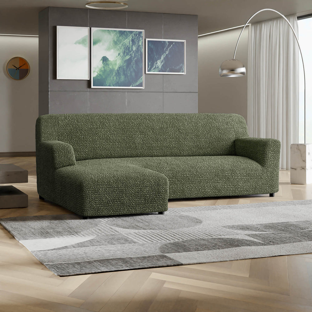 Microfibra - Funda Sofa L Izquierdo Green Sage