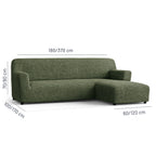 Microfibra - Funda Sofa L Derecho Green Sage
