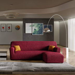 Microfibra - Funda Sofa L Derecho Bordeaux