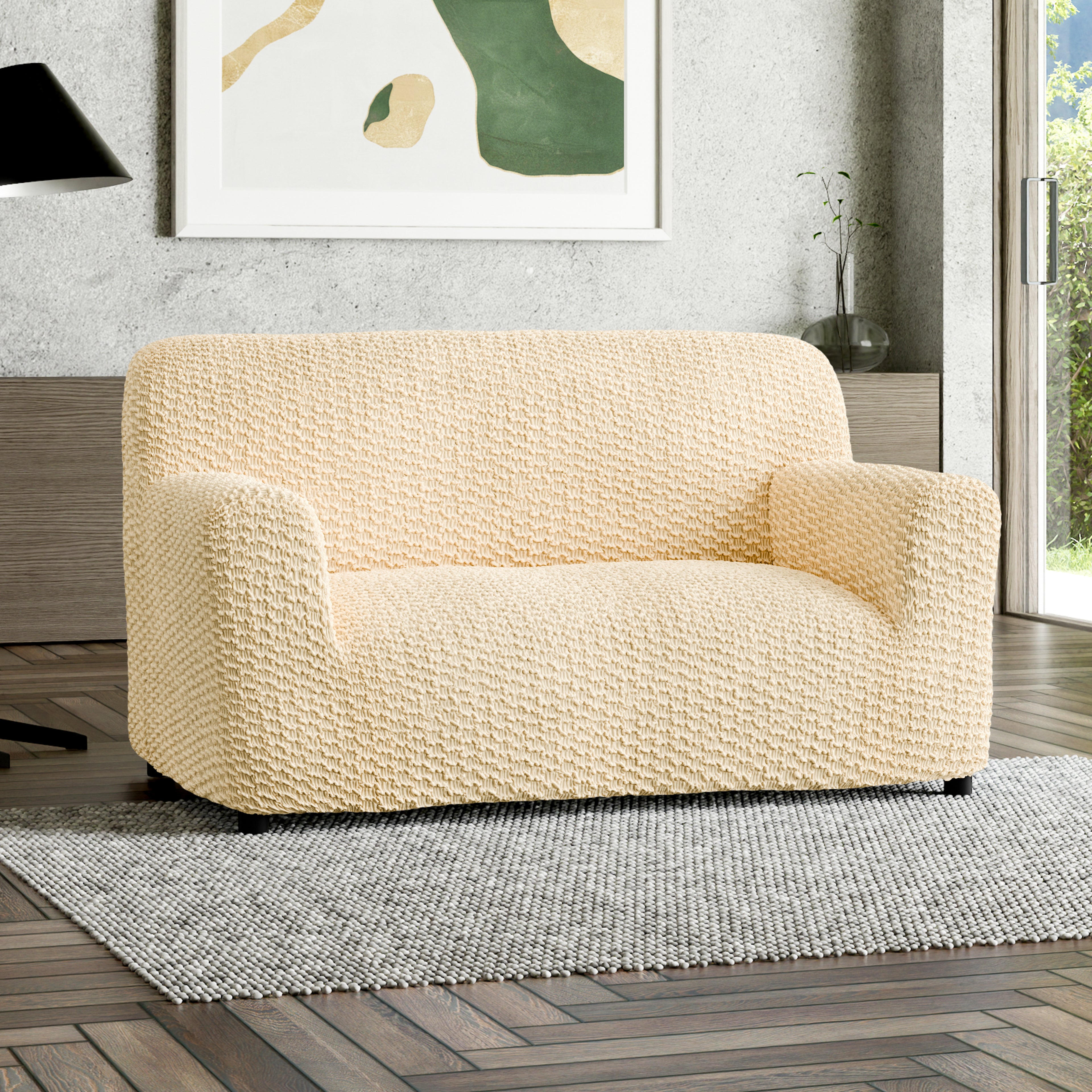 Mosaico - Funda Sofa 2 cuerpos Vanilla