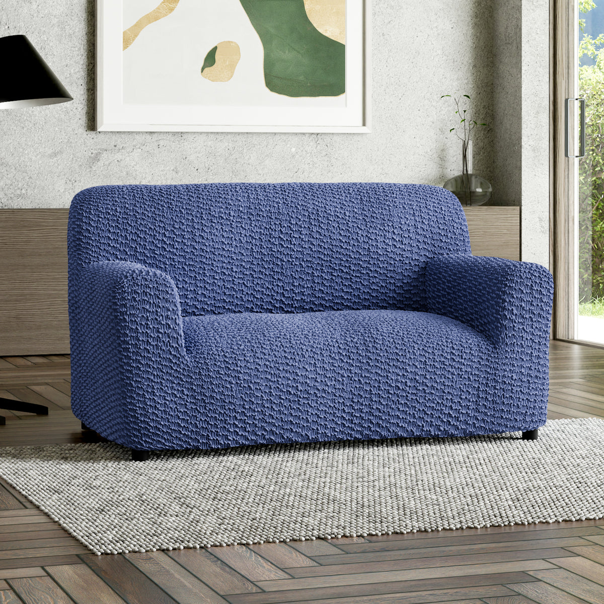 Mosaico - Funda Sofa 2 cuerpos Blue