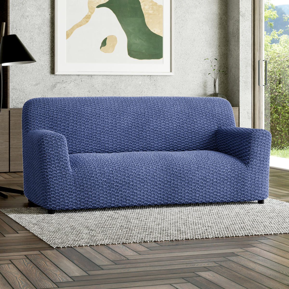 Mosaico - Funda Sofa 3 cuerpos Blue