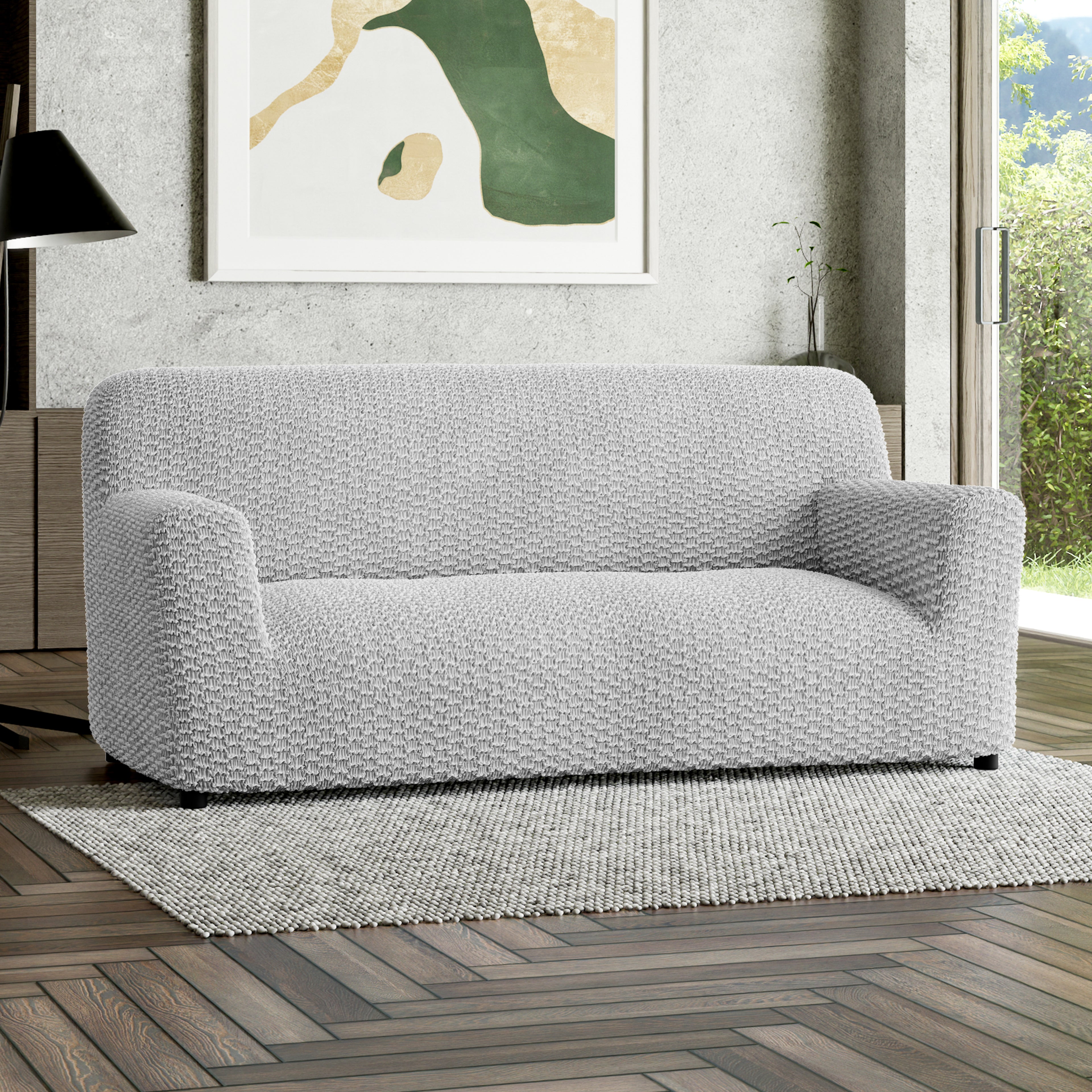 Mosaico - Funda Sofa 3 cuerpos Pearl