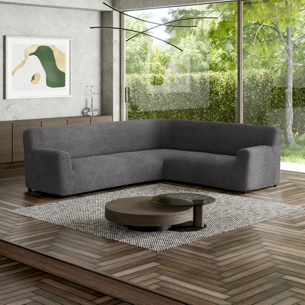 Mosaico - Funda Sofa Esquinero Charcoal