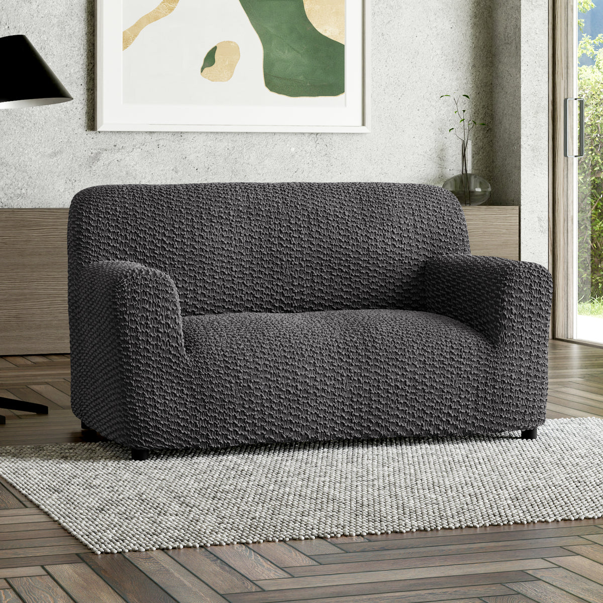 Mosaico - Funda Sofa 2 cuerpos Charcoal