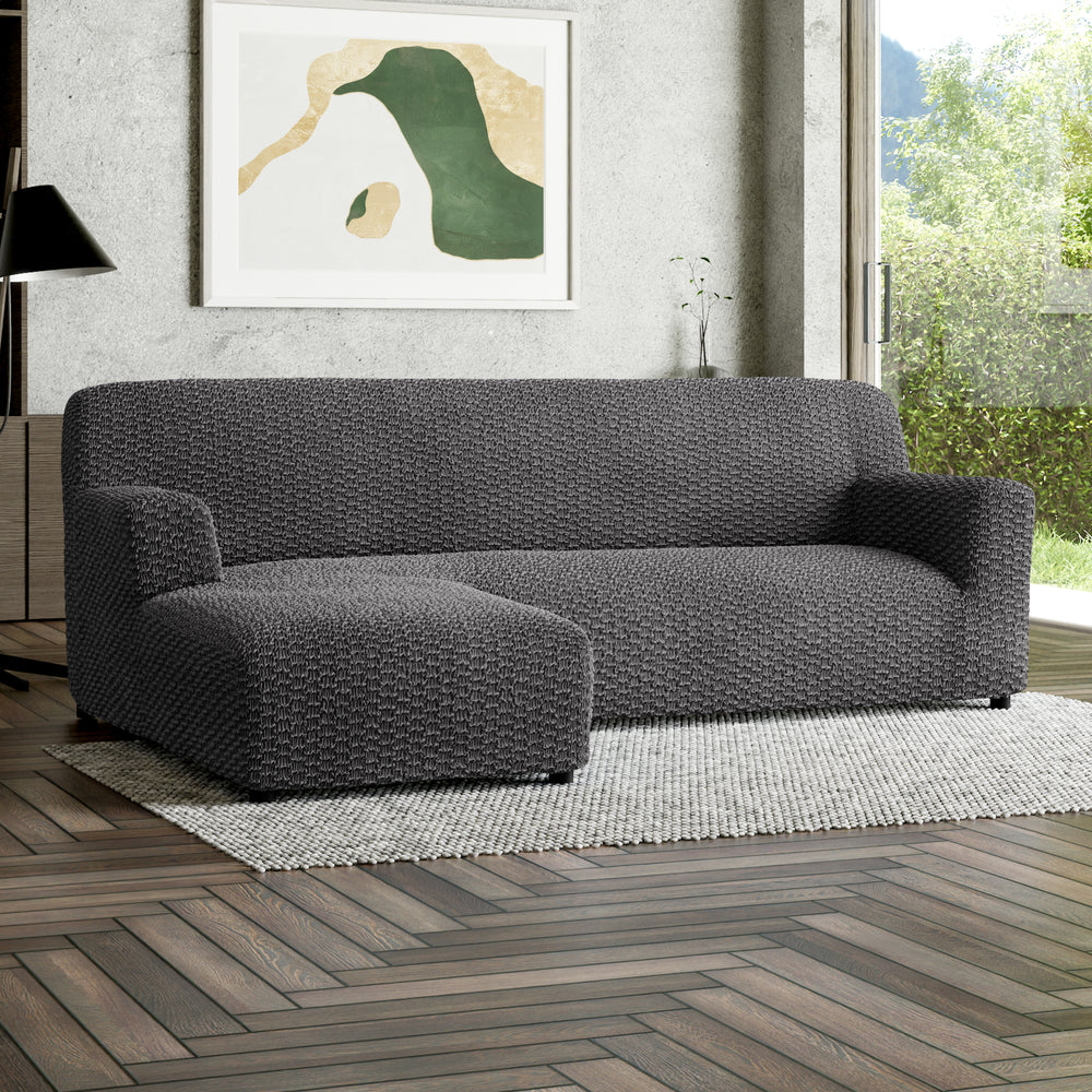 Mosaico - Funda Sofa L Izquierdo Charcoal