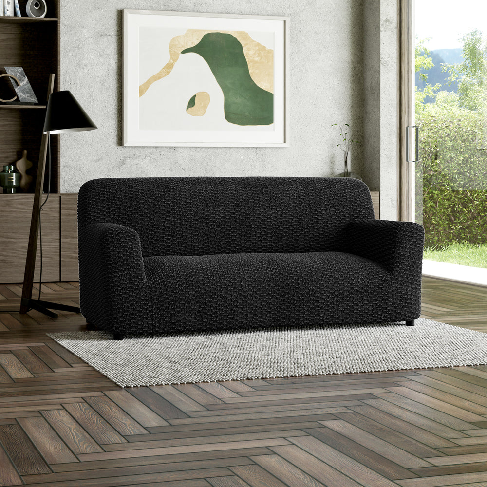 Microfibra - Funda Sofa 3 cuerpos Black