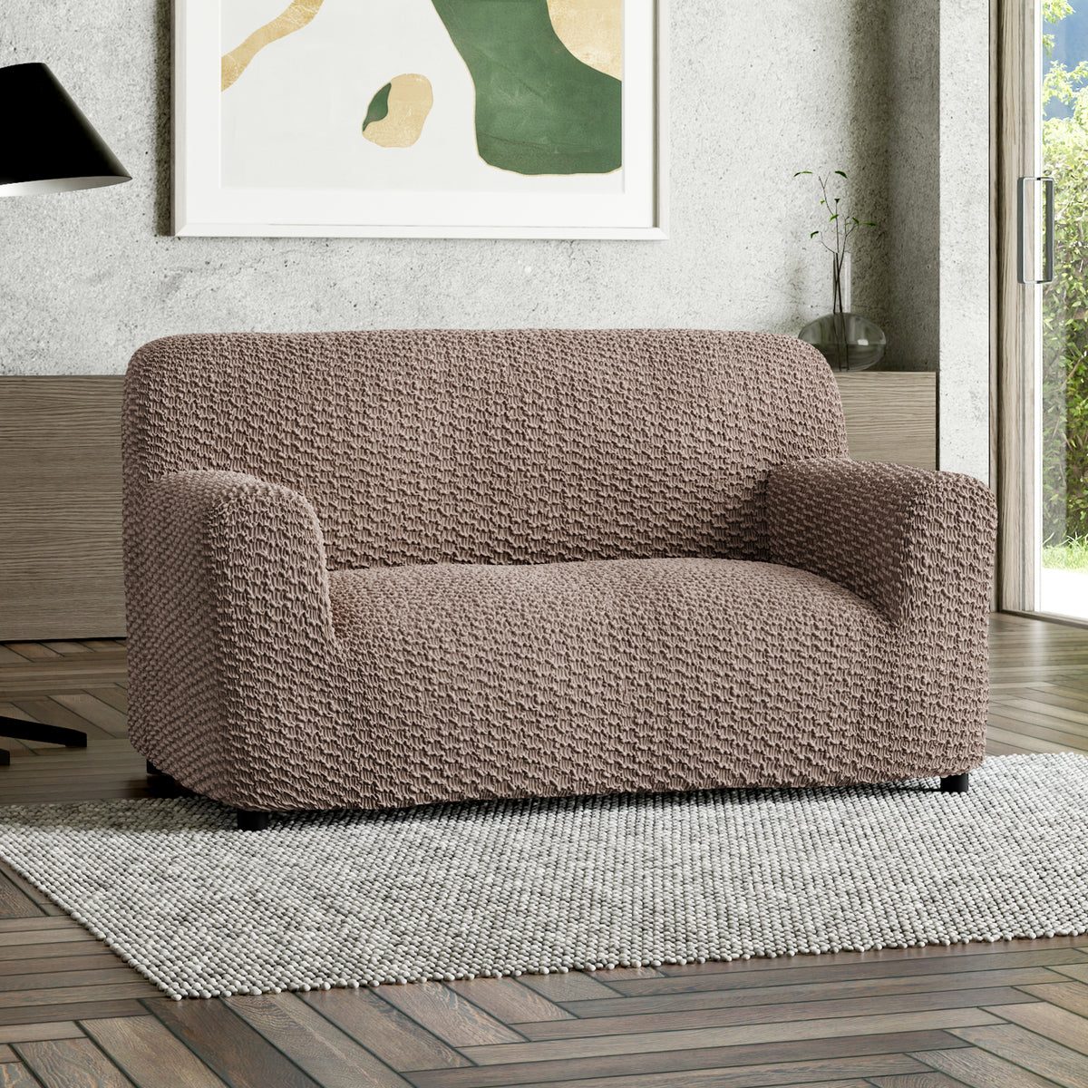 Mosaico - Funda Sofa 2 cuerpos Capuccino