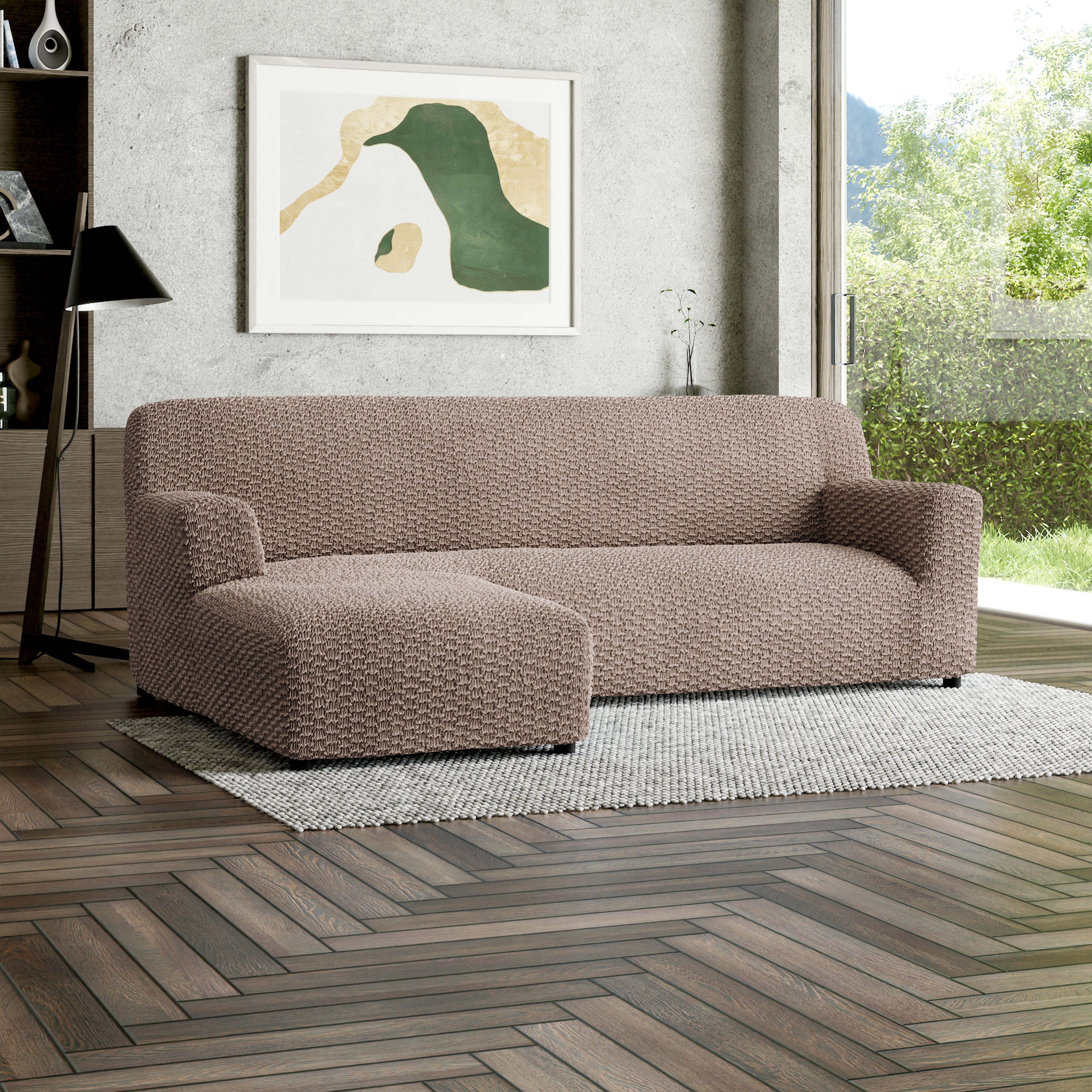Mosaico - Funda Sofa L Izquierdo Capuccino