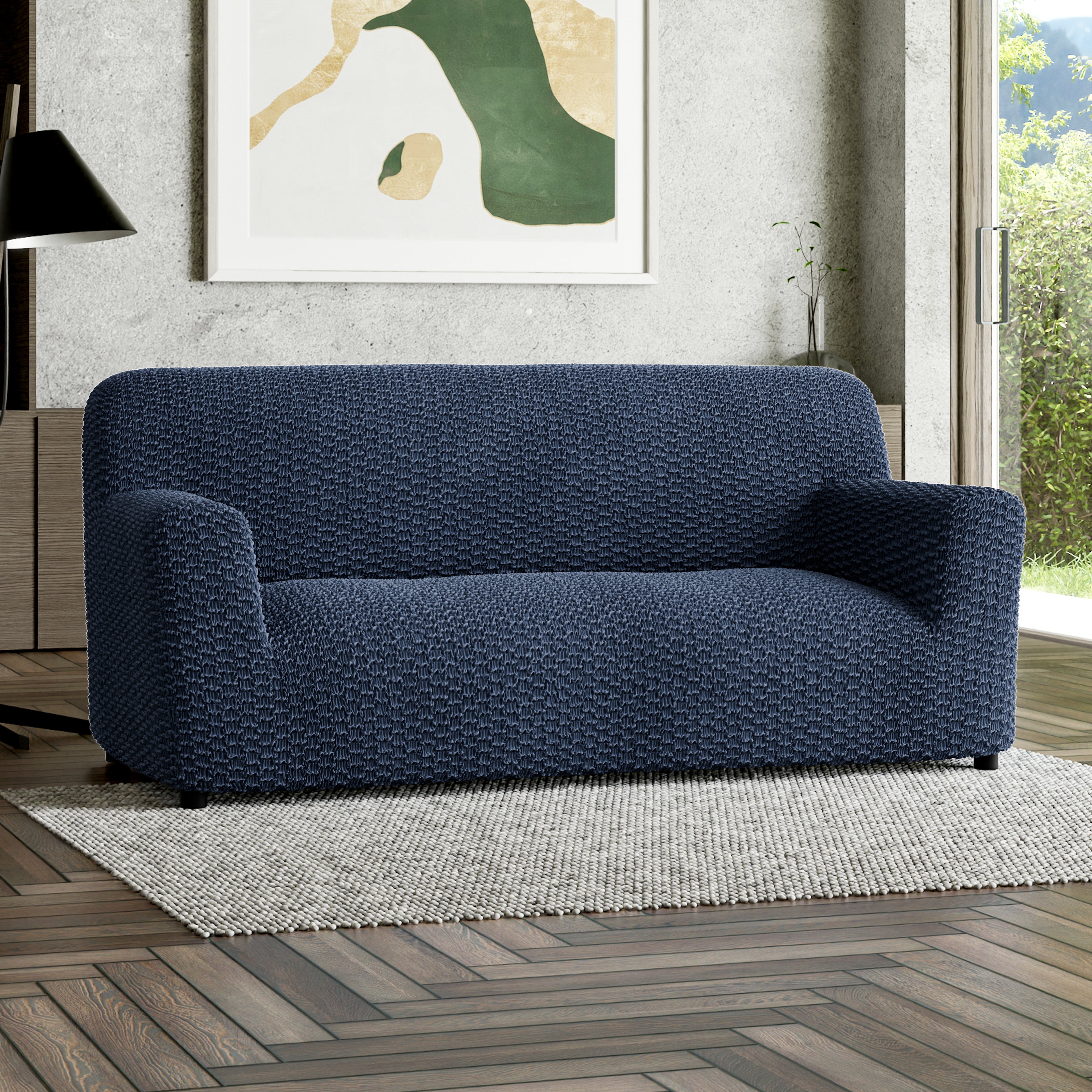 Mosaico - Funda Sofa 3 cuerpos Blue Navy