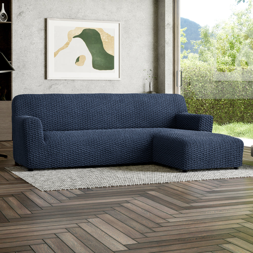 Microfibra - Funda Sofa L Derecho Blue Navy