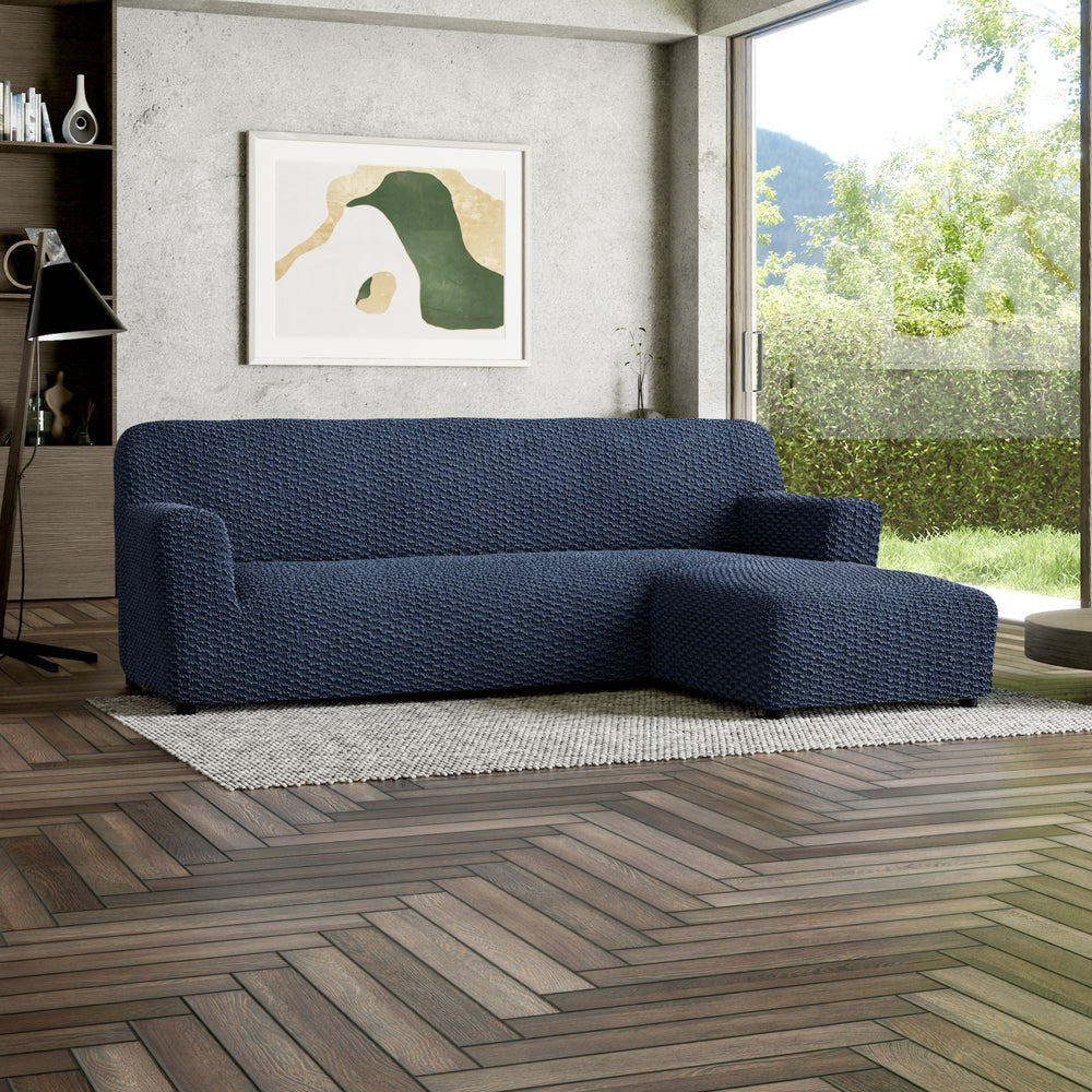 Microfibra - Funda Sofa L Derecho Blue Navy