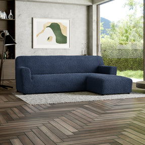 Microfibra - Funda Sofa L Derecho Blue Navy