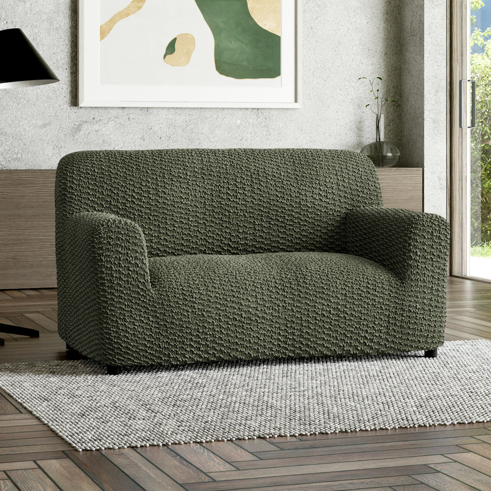 Microfibra - Funda Sofa 2 cuerpos Green Sage