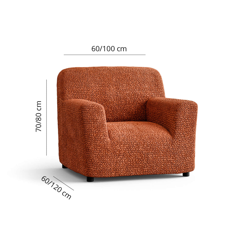Microfibra - Funda Sillon Terracota