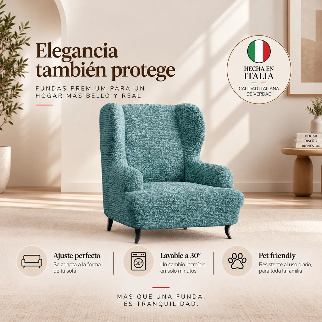 Microfibra - Funda Sitial Green Emerald