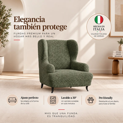 Microfibra - Funda Sitial Green Sage