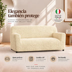 Microfibra - Funda Sofa 3 cuerpos Vanilla