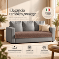 Microfibra - Protector Impermeable para Sofa 3 cuerpos Café Rosado