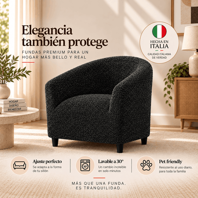 Printed Microfibra - Funda Poltrona Anthracite
