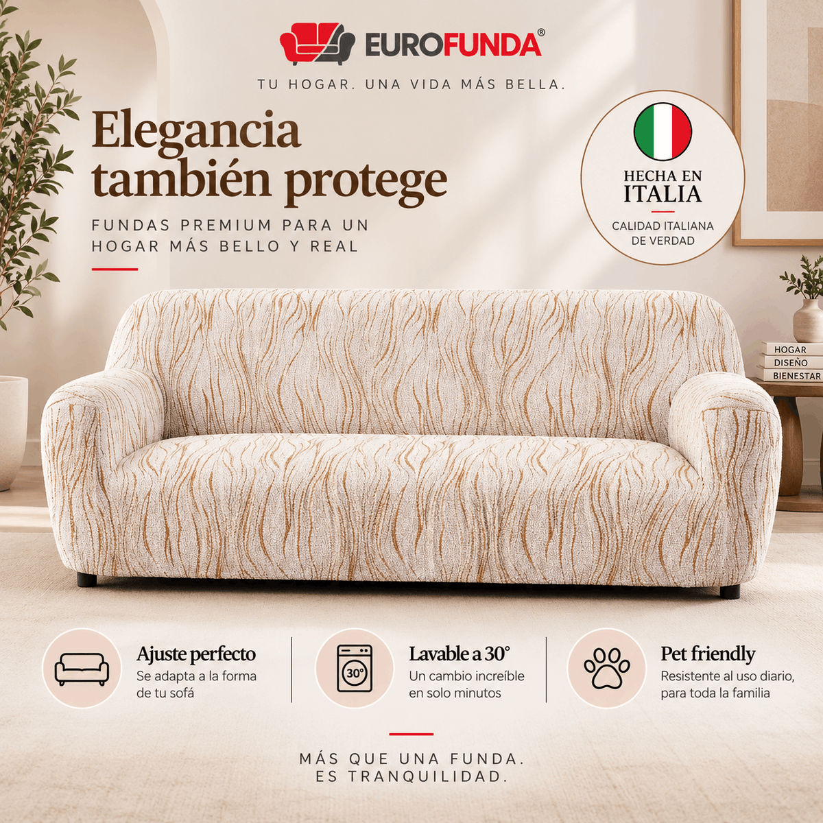 Funda Sofa 3 cuerpos Haze