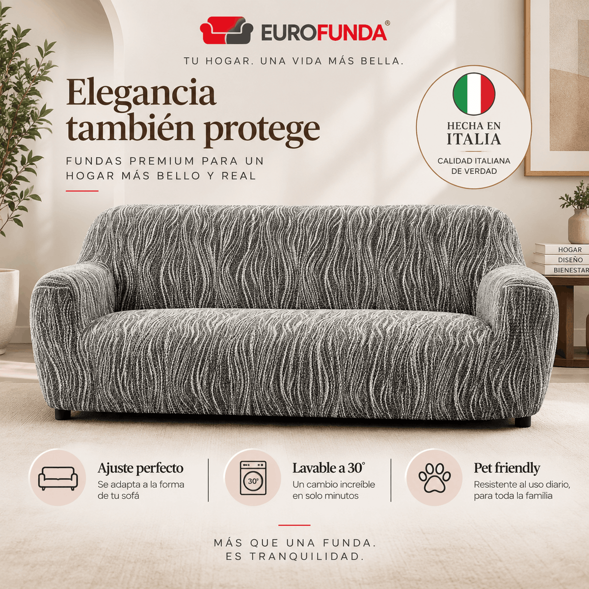 Funda Sofa 3 cuerpos Night