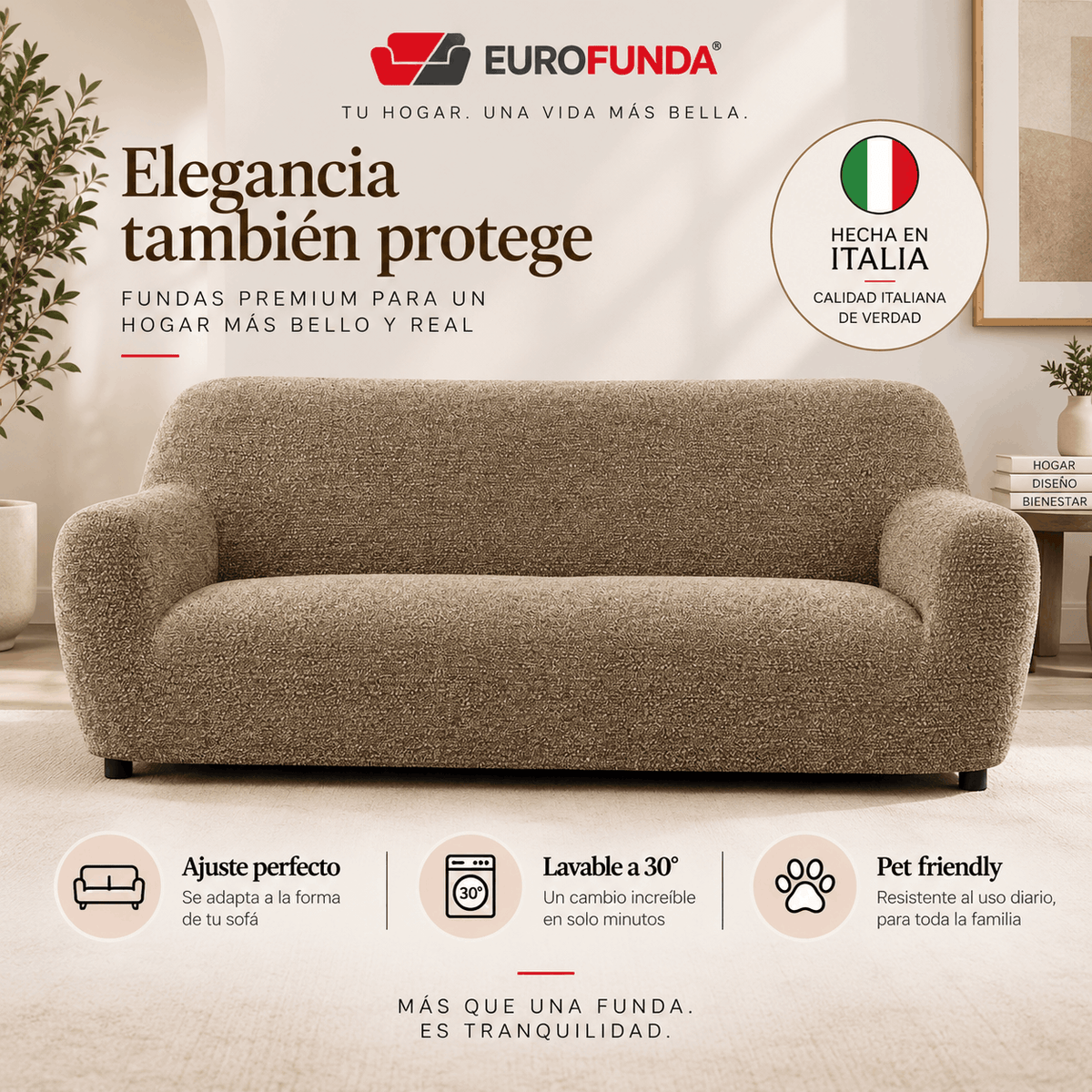 Funda Sofa 3 cuerpos Sienna