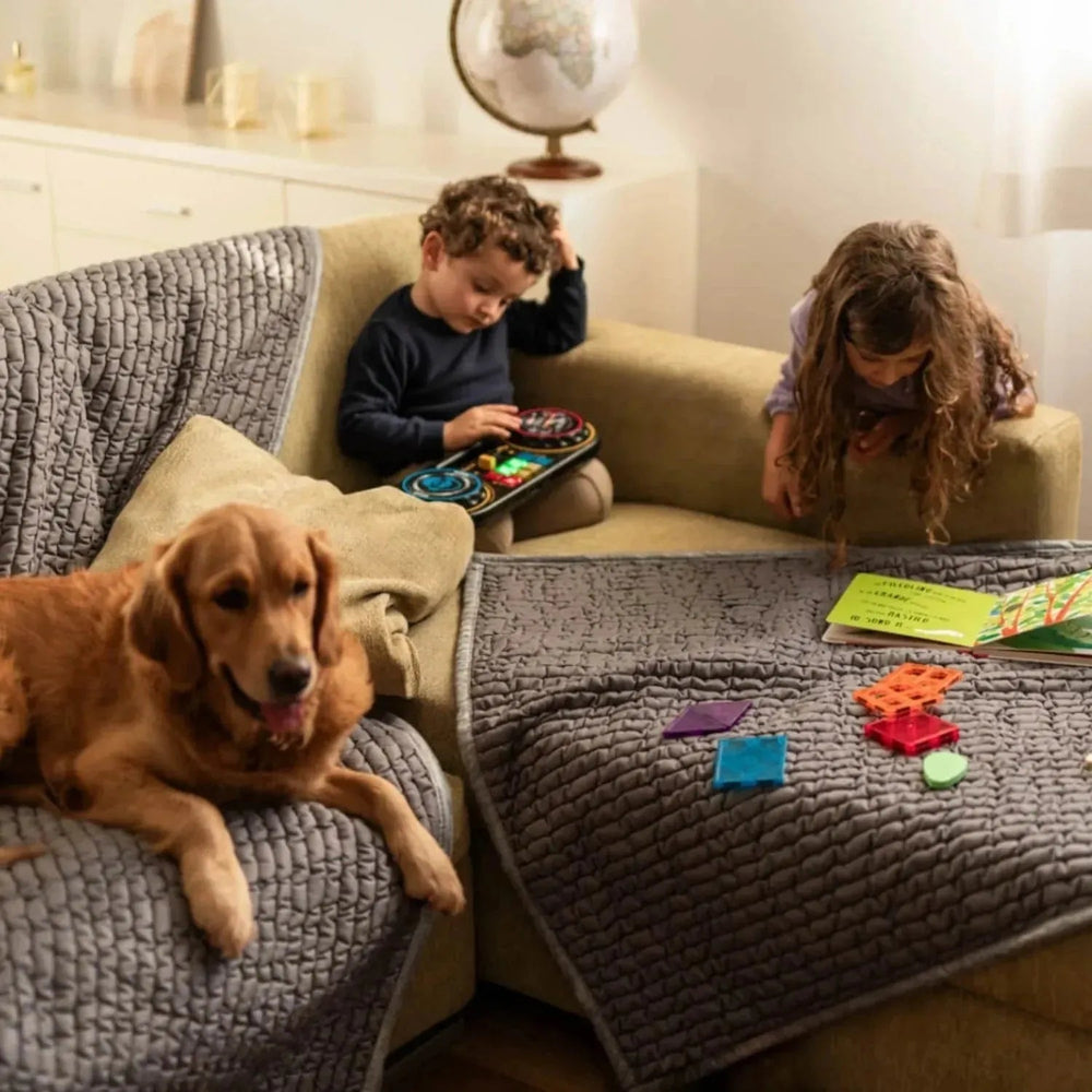 Microfibra - Protector Impermeable para Sofa 3 cuerpos Gris