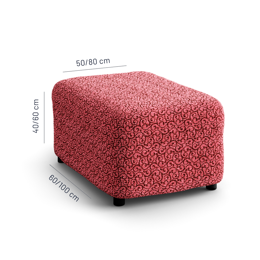 Printed Microfibra - Funda Ottomana Berry
