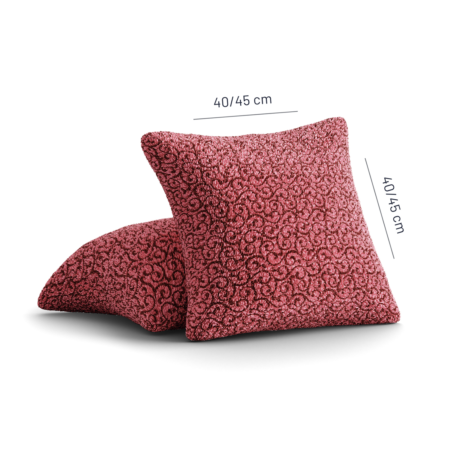 Printed Microfibra - 2 Fundas Cojines Berry