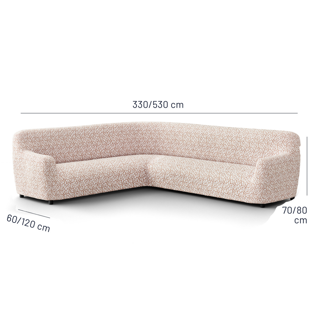 Printed Microfibra - Funda Sofa Esquinero Wheat