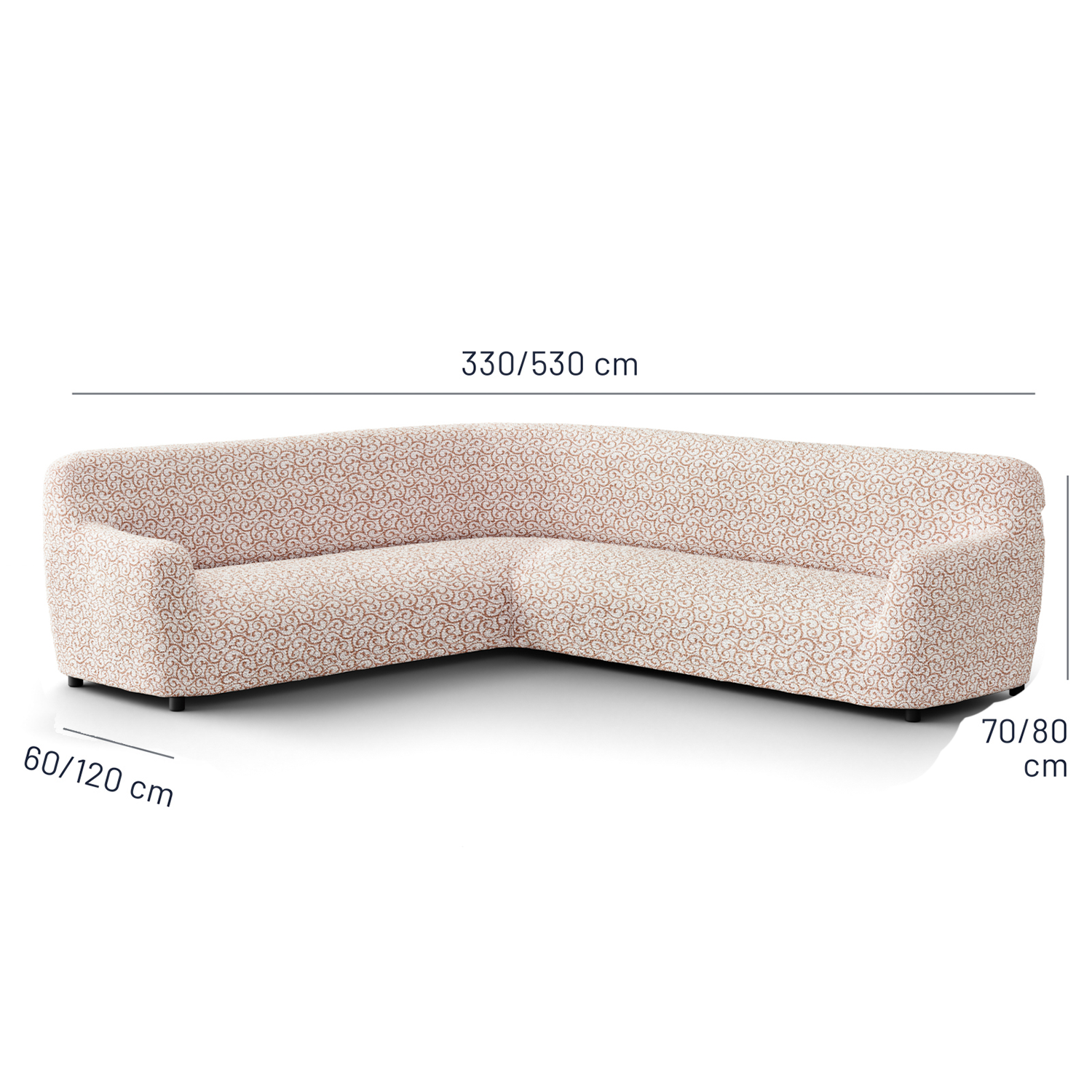 Printed Microfibra - Funda Sofa Esquinero Wheat