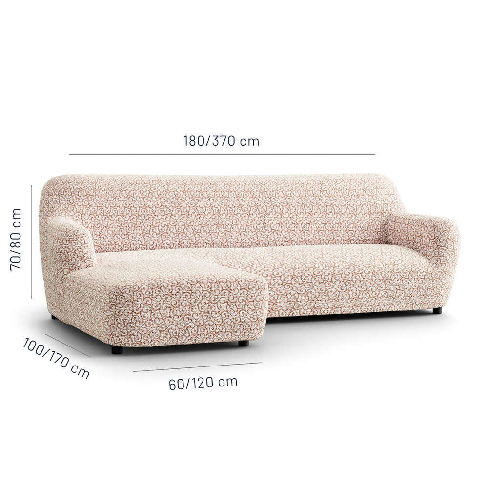 Printed Microfibra - Funda Sofa L Izquierdo Wheat