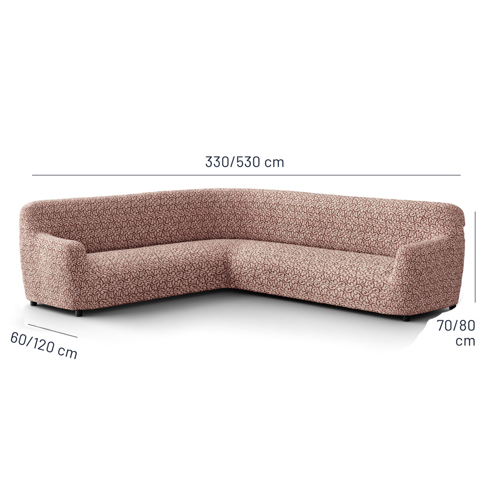 Printed Microfibra - Funda Sofa Esquinero Hazelnut