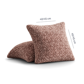 Printed Microfibra - 2 Fundas Cojines Hazelnut