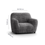Printed Microfibra - Funda Sillon Black Pepper