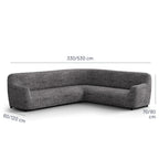 Printed Microfibra - Funda Sofa Esquinero Black Pepper