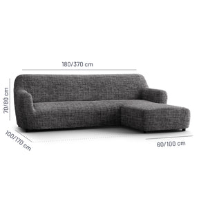 Printed Microfibra - Funda Sofa L Derecho Black Pepper